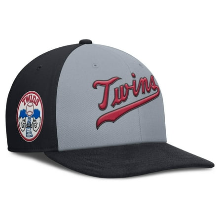 Men's Nike Gray/Navy Minnesota Twins Pro Performance Snapback Hat