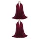 thumbnail image 1 of Sonducket Pañuelo de gasa Diadema flexible multicolor al tacto Cuello polaina Bufanda cuadrada Pañuelos finos para mujer Vino rojo Vino rojo 2Conjunto, 1 of 6