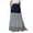 Grey, variant on vigerkar Women's Spring Summer High Waist Gradient Striped Maxi Skirt Casual Flowy Swing Pleated Beach Long Skirts Purple, M