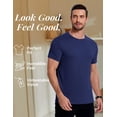 thumbnail image 2 of COOFANDY Men's Short Sleeve T-Shirts Crew Neck Casual Summer T Shirts 3 Pack Basic Tee Shirt, 2 of 6