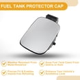 thumbnail image 4 of Fuel Tank Door Cap for Skoda Octavia 2007-2017 Fuel Filler Flap Cover Bolt Type No.1Z5809857E Silver Tone ABS, 4 of 6