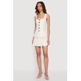 thumbnail image 3 of Women's Metallic Button Front Square Neck Waistcoat, 3 of 4