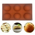 thumbnail image 3 of Giyblacko Baking Supplies Silicone Cake Moulds Ball Silicone Pan Cake Half 3pc Sphere Baking Mould Cookie Chocolate Cake Mould, 3 of 9
