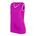thumbnail image 2 of Augusta L Ladies Firebolt Jersey Power Pink/White 1674, 2 of 3