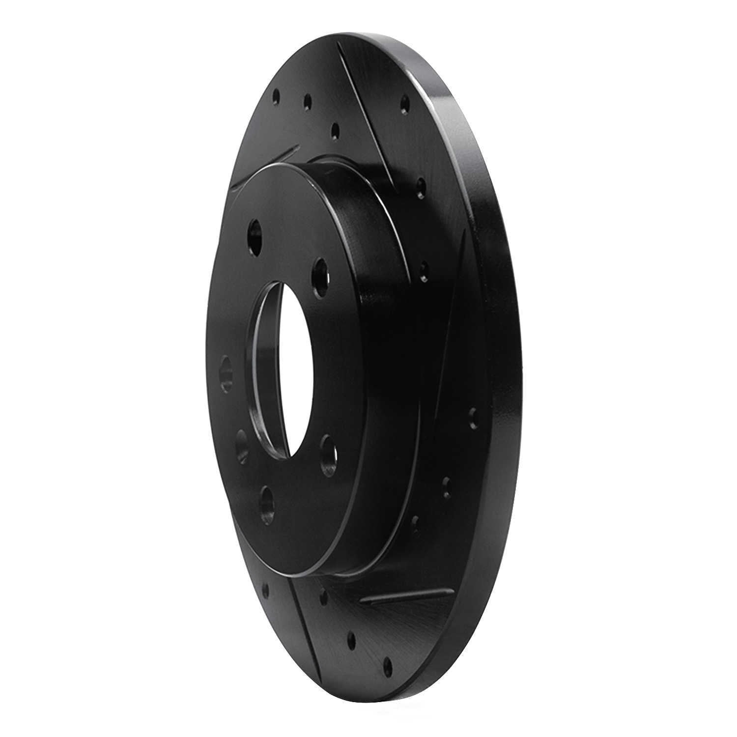 Dynamic Friction Company 633-47042R DFC Brake Rotor - Drilled And Slotted - Black