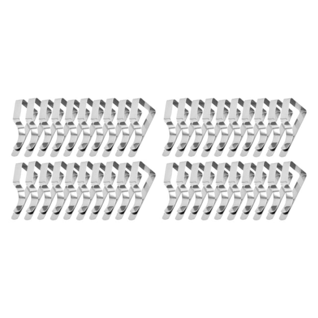 Youkk Tablecloth Durable And Long-lasting Tablecloth Clips Can Hold Tablecloth Tightly Stainless Steel 20PCS 2Set