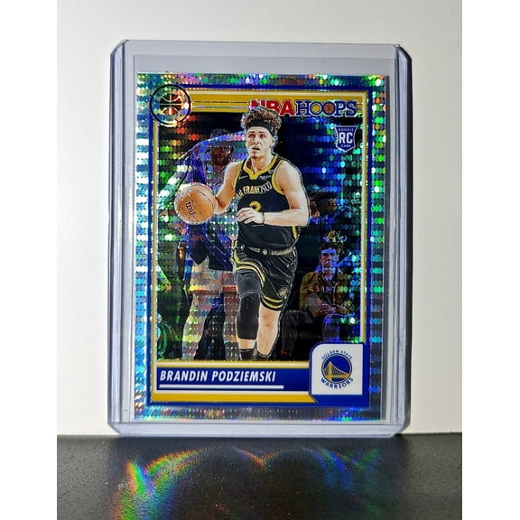Brandin Podziemski 2023-24 Panini Premium NBA Hoops #15 Rookie Pulsar Prizm