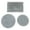 Gray, variant on 1. 3PCS Miniature Plush Rug For Accessories, Soft Washable Carpet Craft Model Scene Decorations
