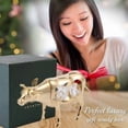 thumbnail image 5 of Matashi 24K Gold Plated Crystal Studded Cow Figurine Ornament Home Decorative Showpiece – Year of the Ox, 5 of 8