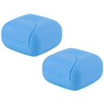 thumbnail image 1 of Travel Soap Box Handmade Waterproof Leakproof Square Small Soap Dish Sealed Box Portable Outdoor Accessories 2 Pcs Blue, 1 of 5
