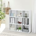 thumbnail image 3 of SSyao 9 Cube Shelves Storage Organizer Bookshelf Display Cube Compartments White, 3 of 13