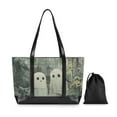 thumbnail image 7 of FORMRS Canvas Laptop Tote Bag for Women with 15.6" Computer Compartments Shoulder Handbag, Ghosts Playing in A Garden, 7 of 7