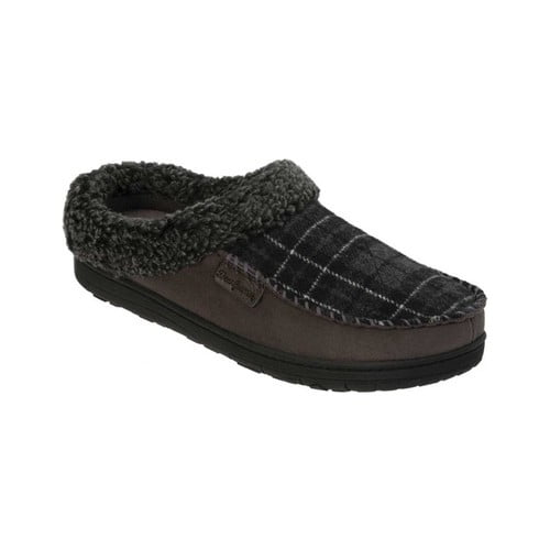 dearfoams microsuede berber lined clog