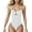 White, variant on Lopecy-Sta Womens One Piece Swimsuit Hot Spring Wear One Piece Swimsuit Women Tummy Control Metal Piece V Wire Bathing Suit Ruched Corset Swimsuits Beach Pool
