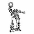 thumbnail image 1 of Sterling Silver 24" .8mm Spanish Matador Bullfighter Cape To Side Pendant Necklace, 1 of 2