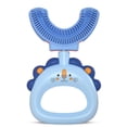 thumbnail image 4 of Children U-Shaped Toothbrushes 360 Degrees Teeth Cleaning Tool Soft Silicone Plastic Protection Brushes Presents Supplies Blue Type 2, 4 of 9