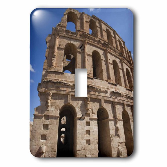 3dRose, Tunisia, El Jem, Colosseum, Ancient Architecture-AF47 WBI0251 - Walter Bibikow, single toggle switch