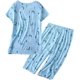 thumbnail image 2 of Linda ropa de dormir para mujer con pantalones capri, conjuntos de pijama Xemadio CJWUS-4497, 2 of 3