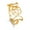 Gold, variant on Unisex Ring Double Moon Pentagram Stainless Steel Electroplated Temperament Wild Couple Ornament Steel Gold Band Ring for Men and Women Jewelry Gift