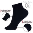 thumbnail image 3 of Alpine Swiss Mens Ankle Socks 8 Pack Cotton Athletic Performance Socks for Men Moisture-Wicking Cushioned Quarter Length Socks Reinforced Heel & Toe, 3 of 5