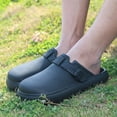 thumbnail image 5 of Women’s Slip-On Work Clogs, Lightweight Non-Slip Shoes, Black, 5 of 8