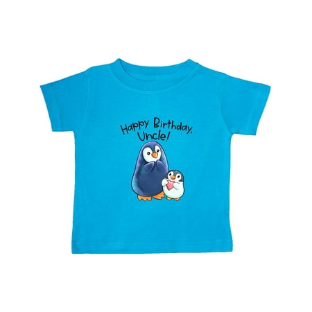 

Inktastic Happy Birthday Uncle!- Cute Penguins Gift Baby Boy or Baby Girl T-Shirt