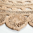 thumbnail image 3 of SAFAVIEH Natural Fiber Griselda Geometric Area Rug, Natural, 7' x 7' Round, 3 of 7