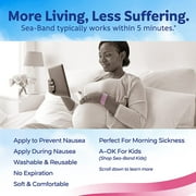 SeaBand Mama Morning Sickness Relief Acupressure Wrist Bands - 1 Pair