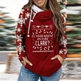 thumbnail image 2 of Camisas informales de manga larga para mujer, blusas con capucha y estampado navideño Fridja  fhghd4649, 2 of 6
