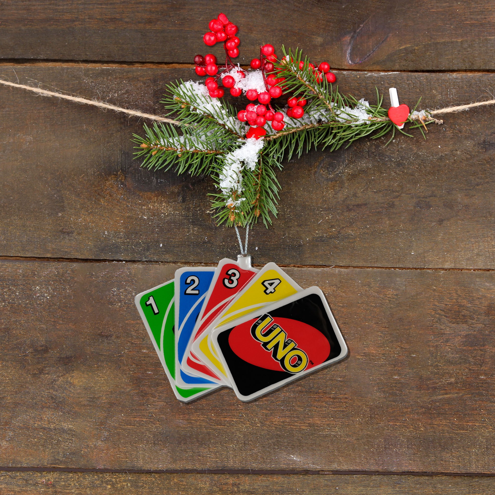 UNO Card Mini Deck Christmas Tree Ornament