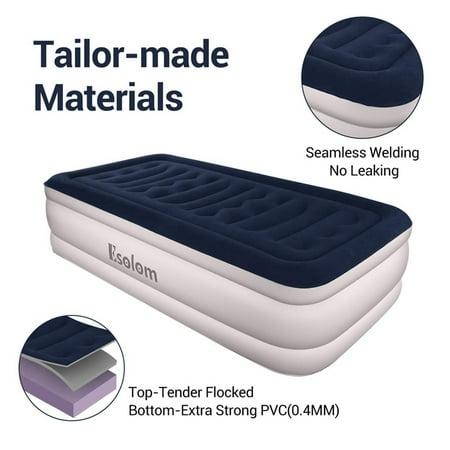 Air Mattress with Built-in Pump - Best Inflatable Airbed - Elevated Raised Air (The Best Camping Mattress)