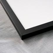 27x40 Contemporary Black Complete Wood Picture Frame with UV Acrylic, Foam Board Backing, & Hardware
