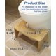 thumbnail image 5 of Taburete de baño de bambú – Diseño ergonómico de 35° | Antideslizante y duradero | Madera natural para una postura saludable al sentarse, 5 of 8