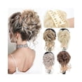 thumbnail image 2 of Clip à Griffes Chignon Désordonné Pièce de Cheveux Ondulée Bouclée Chignon Décoiffé Extensions de Cheveux Synthétiques, 2 of 7