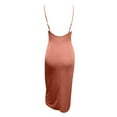 thumbnail image 5 of Sngxgn Women's Sleeveless Spaghetti Strap Neck Satin Dress Beach Evening Party Dresses(Pink,L), 5 of 5