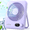 Purple-2000mAh, variant on Desk Fan Battery Operated, Portable USB Rechargeable Fan, 2000mAh 180° Tilt Folding Personal Fan With Power Display, 100 Speeds Ultra Quiet Table Fan for Desktop, Home, Travel