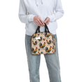 thumbnail image 6 of Kdxio Rooster Print Insulated Lunch Bag,Reusable Tote Lunch Box for Women Men,Leakproof Cooler Lunch Bags for Work Office Travel Picnic, 6 of 6