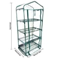 thumbnail image 4 of 2 Pcs Housse de Serre de Jardin Plante Fleur Croissance Maison Rétention de Chaleur PVC Transparent Housse Imperméable, 4 Niveaux, 4 of 7