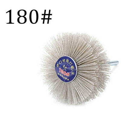 

RANMEI 3\ Nylon Wheel Polishing Wire Brush Abrasive Tool for Wood 6mm Shank 80~600 Grit