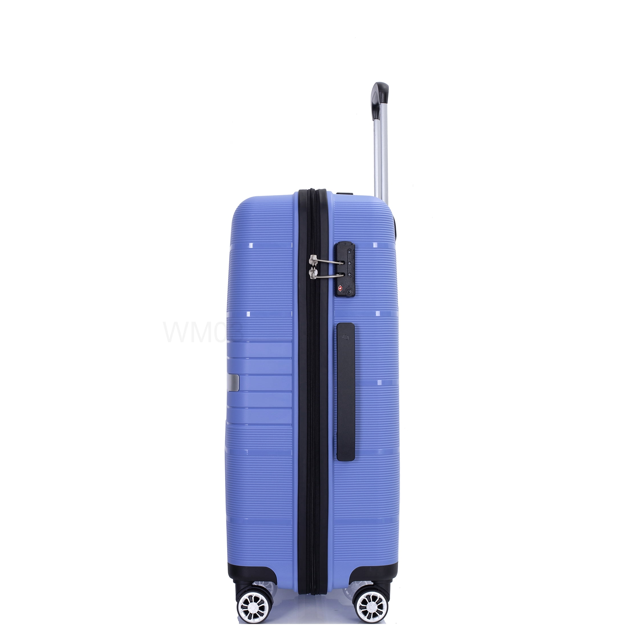 CHAMPFLAG TSA Lock Hard Shell Luggage Set 3-Piece, Lightweight ABS Suitcase with 360° Spinner Wheels in Modern Purplish Blue