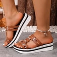 thumbnail image 4 of QNANSPI Women's Beach Slides, Casual Footwear for Women, Womens Elevated Sole Low Heel Cozy Casual for Beach and Outdoor Activities, 4 of 6
