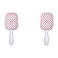 thumbnail image 1 of Peine Con Cojín Aire Dientes Anchos Cepillo para El Masaje Del Cuero Cabelludo (transparente) Rosa, 1 of 8