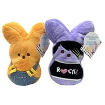 Peeps 6in Scented Plush, Orange Overalls & Purple Emo Rocker