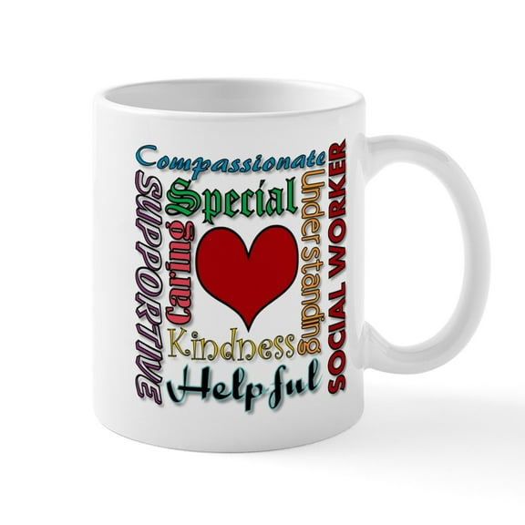 CafePress - Social Worker Mugs - 11 oz Ceramic Mug - Novelty Coffee Tea Cup