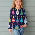 thumbnail image 2 of WRKEKC Girls Long Sleeve Shirts, Girls' Long Sleeve Tees, Boys and Girls 3-14 Years Long Sleeve Shirts Sport Print Pullover Basic T-Shirts, 2 of 6