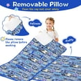 thumbnail image 3 of Blue Soccer Themed Pattern Toddler Nap Mats for Kids Preschool,Sleeping Mat Bag or Kids,Toddler Sleeping Bag,Toddler Nap Mat or Daycare, 3 of 6