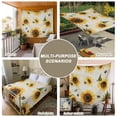 thumbnail image 6 of Yellow Sunflowers Small Tapestry for Bedroom Wall Hanging Tapestry, Summer Farmhouse Retro Beige Ceiling Backdrop Tapestries Poster Blanket Wall Decor for Teens Room Living Room Dorm 23" x 28", 6 of 8