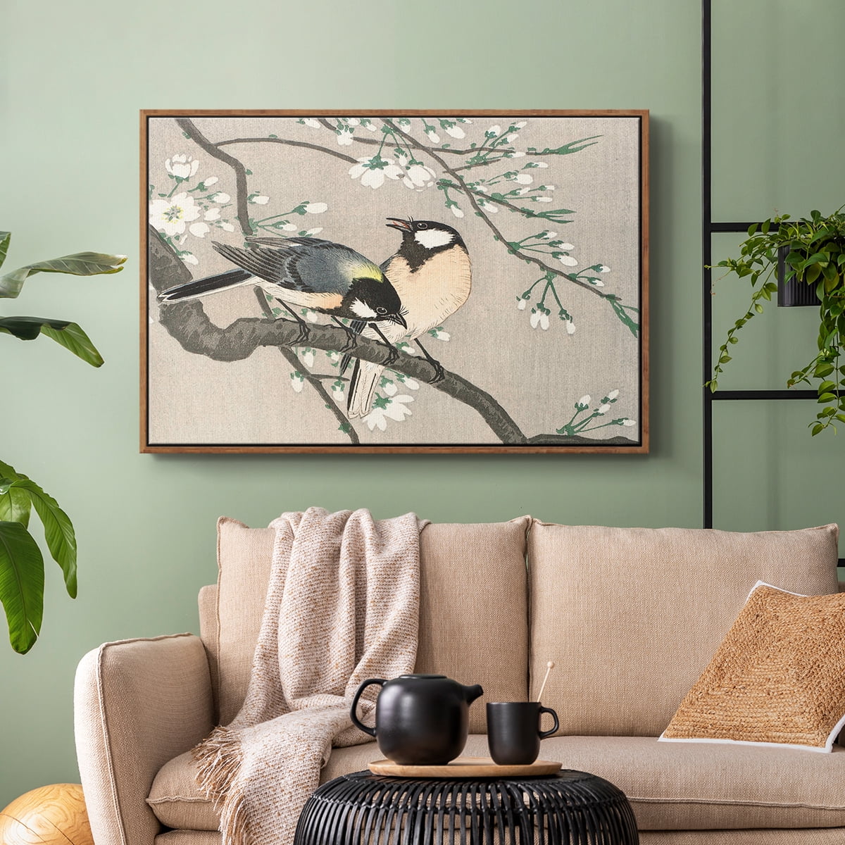 Vintage Landscape-CCXCVII By Wexford Home Framed in Walnut Wood Gallery Wrapped Canvas 25 in. x 37 in.
