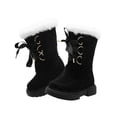 thumbnail image 2 of Bota Invierno Para Niña Caña Alta Peluche Calientita 18-25 negro 16.5, 2 of 10
