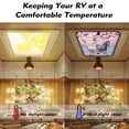 thumbnail image 3 of XYZCANDO Horse Camper Window Cover RV Window Shade Floral RV Skylight Cover RV Vent Covers for Roof Foldable RV Skylight Window Shade UV Rays Protection Camper Trailer Fan Vent Cover Pink, 3 of 7